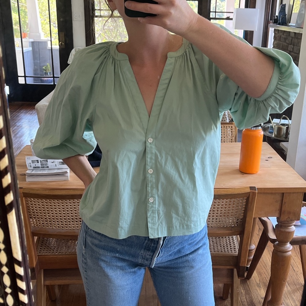 Staud Dill Top mint green